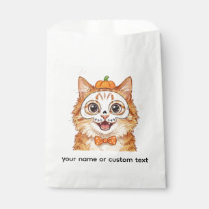 Cute Purple Bat Halloween Coloured Pencil Illustra Favour Bags