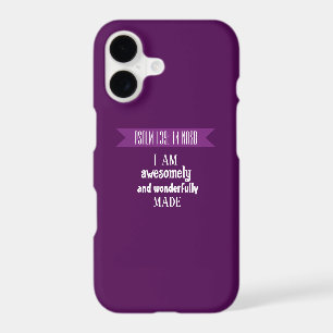 Cute Purple Bible Verse Positive Affirmation