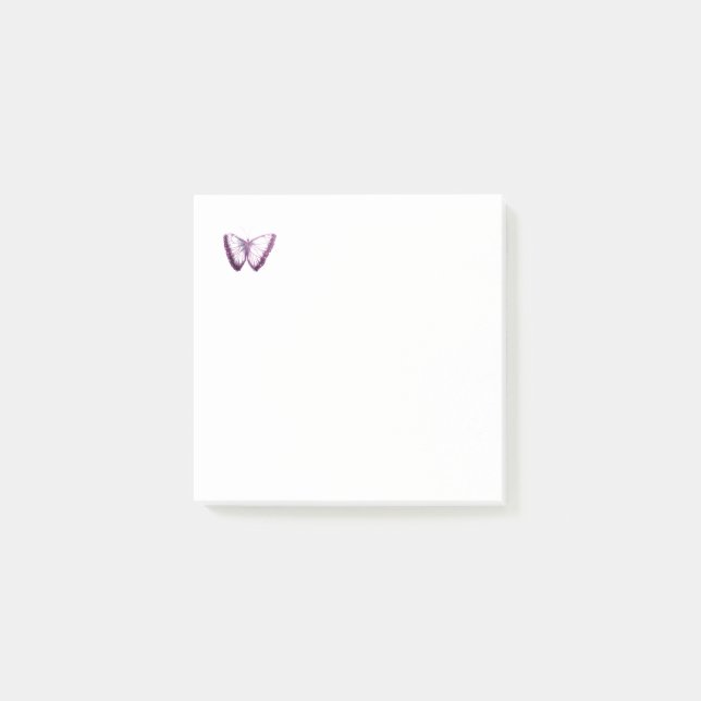 Cute Purple Butterfly design Notes (Front)