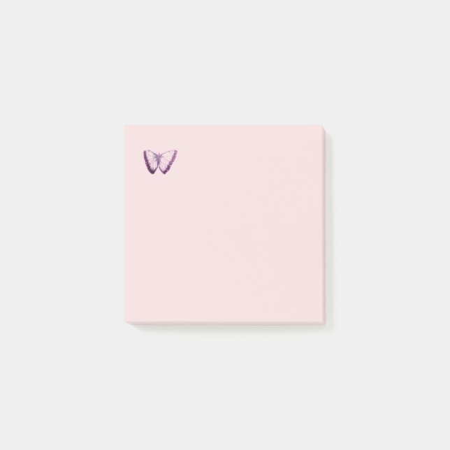 Cute Purple Butterfly design Notes (Front)