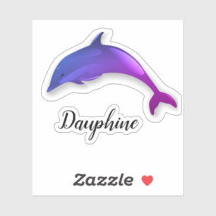 Cute  purple  dolphin  -  add name