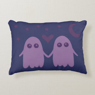 Cute Purple Ghost Throw Pillow