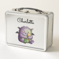 Cute Purple Green Fluffy Monster Buddy