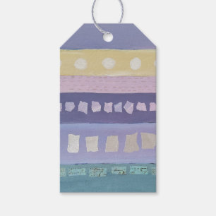 Cute Purple Handpainted Design Gift Tags