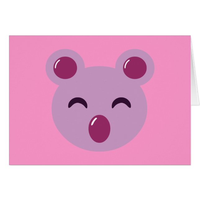 Cute Purple Koala Bear (Front Horizontal)