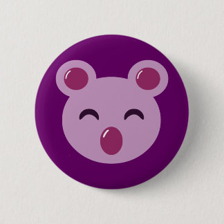 Cute Purple Koala Bear 6 Cm Round Badge
