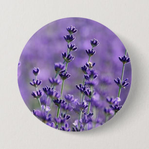 Cute Purple Lavender Flowers 7.5 Cm Round Badge
