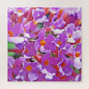 Cute purple little flowers jigsaw puzzle