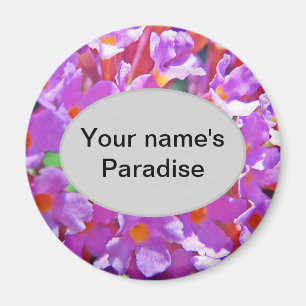 Cute Purple Little Flowers Magnet