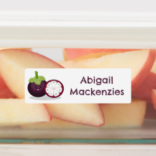 Cute purple mangosteen cartoon personalised 