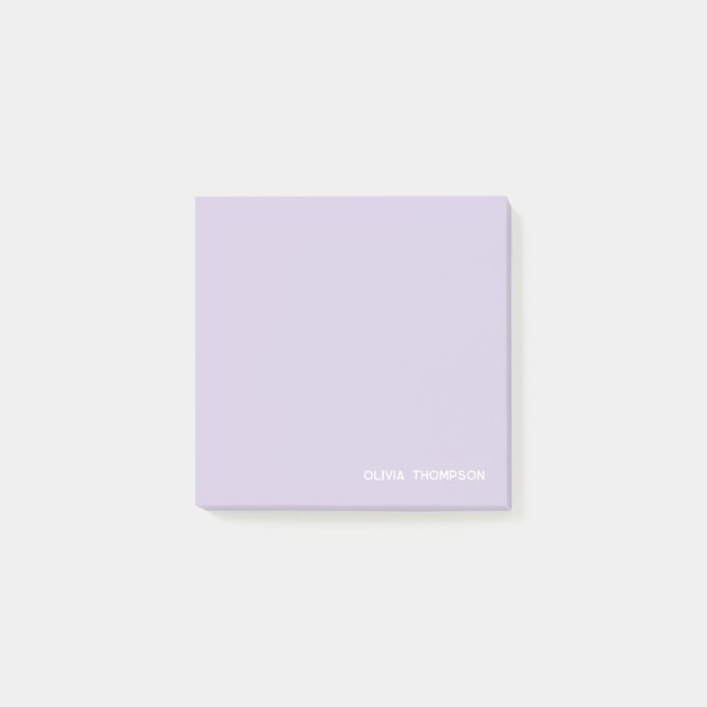 Cute Purple Name Mini Post-it Notes (Front)