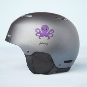 Cute purple octopus custom name