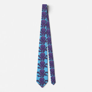 Cute Purple Octopus Thunder_Cove Tie