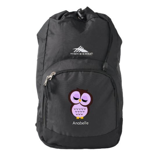 purple owl backpack