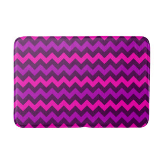 Cute Purple Pink Chevrons Medium Bath Mat