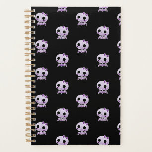 Cute Purple Skull Planner