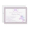Cute purple unicorn pony birthday party invitation