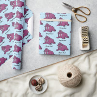 Cute Purple Walrus Cartoon, Friendly Ocean Nature