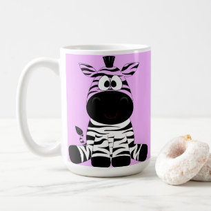 Cute purple zebra mug