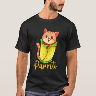 Cute Purrito Burrito Cat Mexican Cinco De Mayo Fi T-Shirt