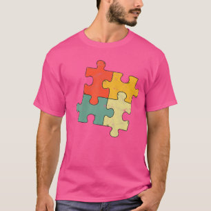 Cute Puzzle Piece Design For Men Women Puzzler Jig T-Shirt