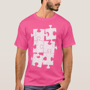 Cute Puzzle Piece Design For Men Women Puzzler Jig T-Shirt