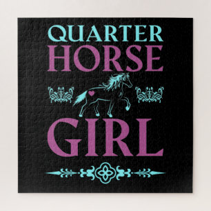 Cute Quarter Horse Girl     Jigsaw Puzzle