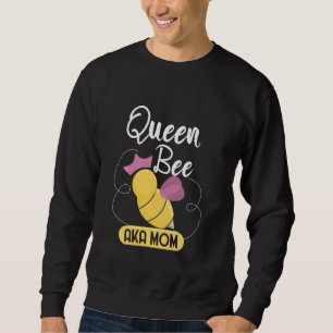 Cute Queen Bee Aka Mum Moms Bee Sweatshirt