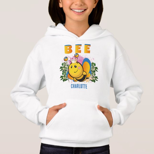 Cute Queen Bee Colourful Personalised Lovely (Front)