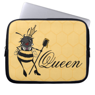 CUTE QUEEN BEE LAPTOP SLEEVE