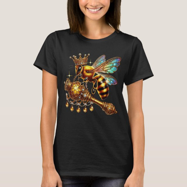 Cute Queen bee lovers T-Shirt (Front)