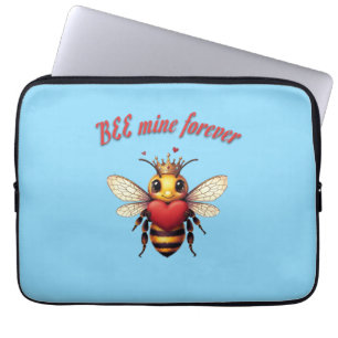 cute queen bee valentine laptop sleeve