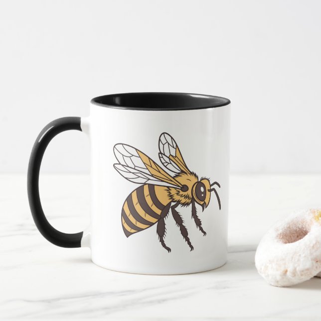 Cute Queen Honey Bee Mug (With Donut)