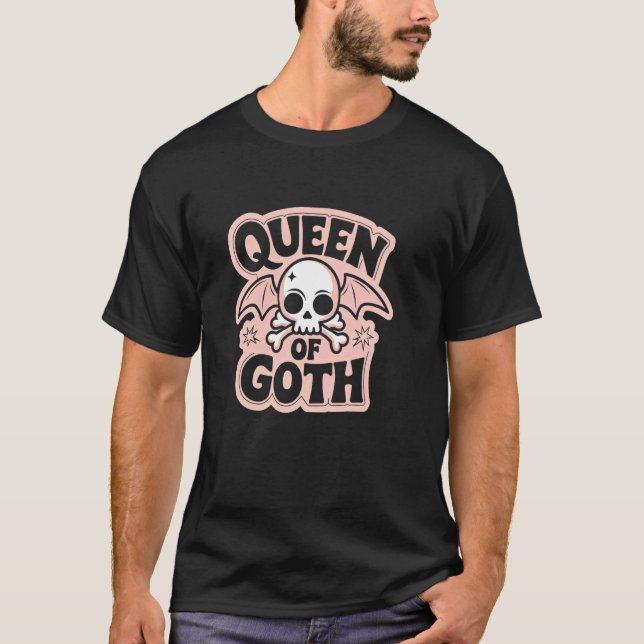 Cute Queen of Goth T-Shirt (Front)
