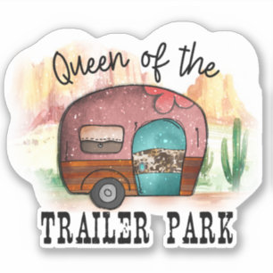 Cute Queen Trailer Park Camper