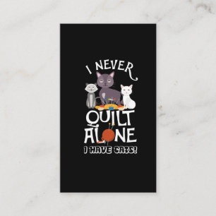 Cute Quilter Cat Owner Quilting Feline Pet Lover Business Card
