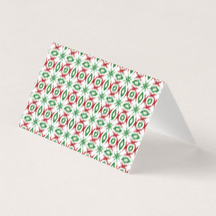 Cute Quirky Cabincore Minimalist Christmas Ikat