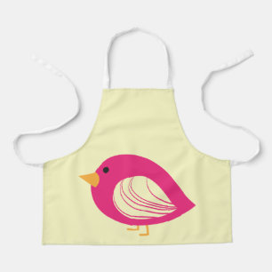 Cute quirky colourful birds apron