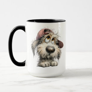 Cute Quirky Dog Drawiing Mug