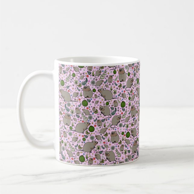 Cute Quokka Pattern Mug (Left)