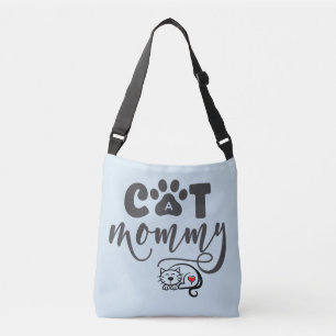 Cute Quote "Cat Mummy" Crossbody Bag