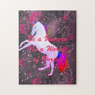 Cute Quote Unicorn Jigsaw Puzzle
