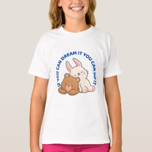 Cute Rabbit and Bear T Shirt