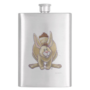 Cute Rabbit Animal Parade Hip Flask
