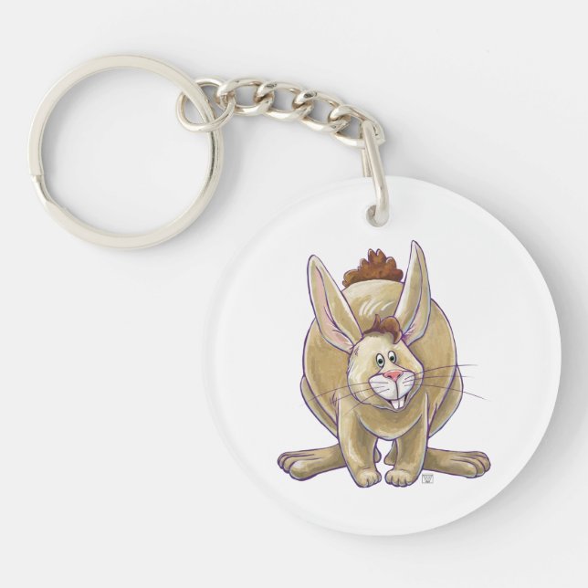 Cute Rabbit Animal Parade Key Ring (Front)