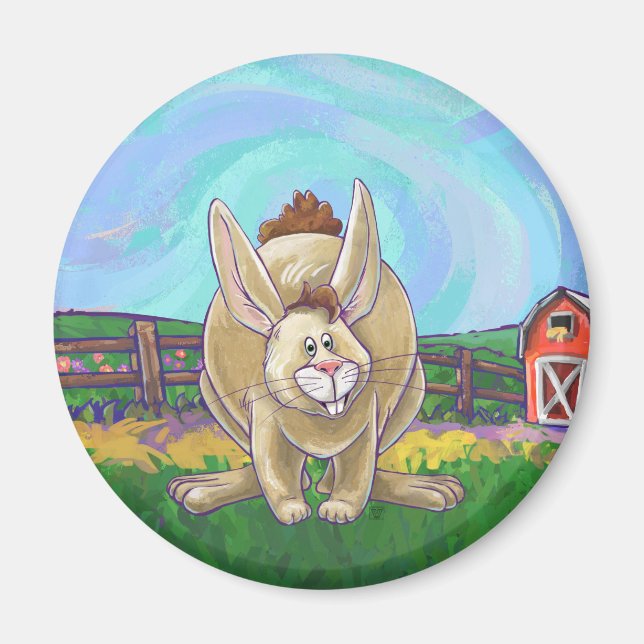 Cute Rabbit Animal Parade Magnet (Front)