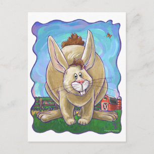 Cute Rabbit Animal Parade Postcard