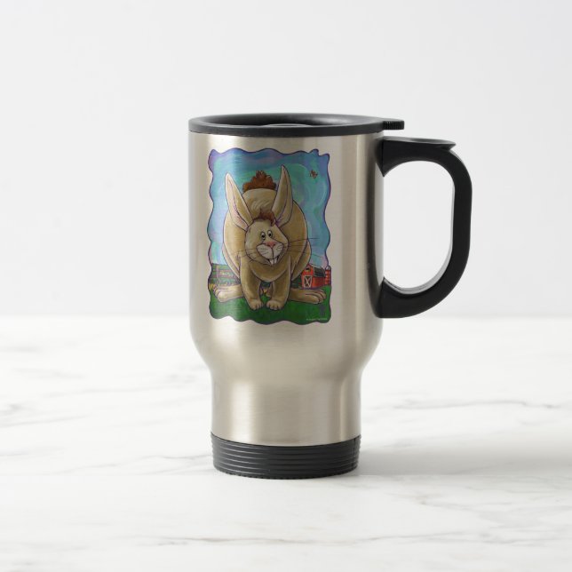 Cute Rabbit Animal Parade Travel Mug (Right)