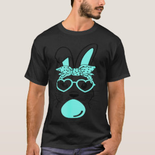 Cute Rabbit Bunny Blowing Bubble Gum Easter Day T-Shirt