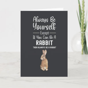 Cute Rabbit Cards Bunny Funny Humor Cartoon Animal